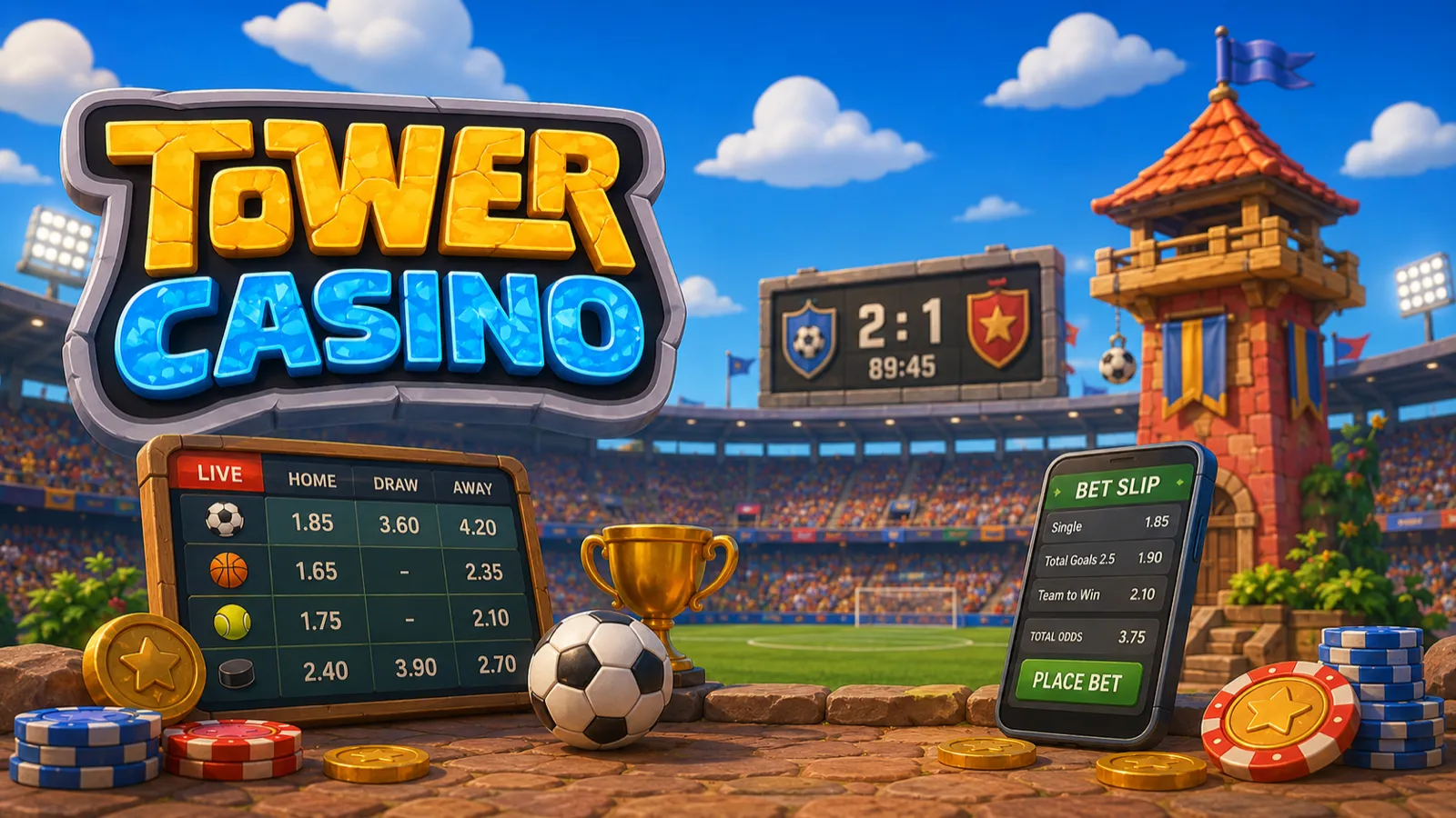 A Sportsbook Built Into the Tower